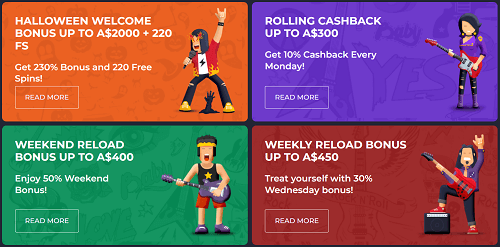 Rolling Slots Casino Bonus and Promotions