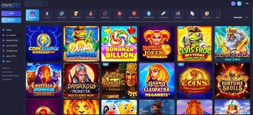 Online Casino Games at CasinoJax