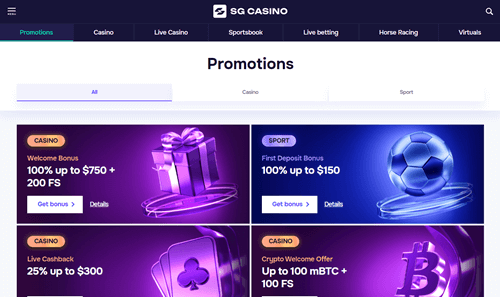 SG Casino Promos